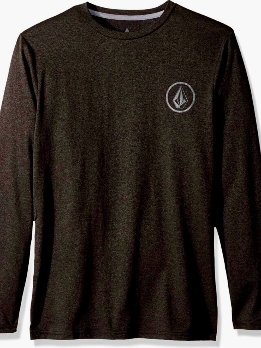 Volcom Men's Lido Heather Gray Long Sleeve Rashguard Medium